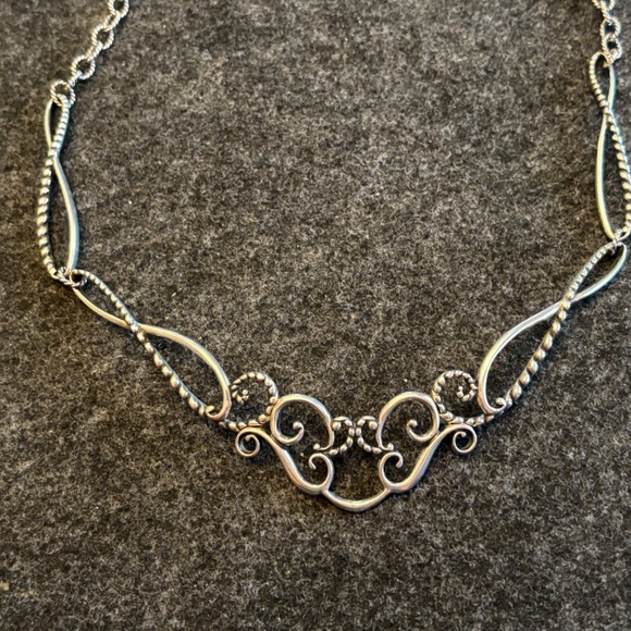 Carolyn Pollack sterling silver cable necklace - Picture 3 of 4